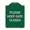 Signmission Designer Series-Please Keep Gate Closedplease Keep Gate Closed, 24" x 18", G-1824-9789 A-DES-G-1824-9789 - alternate 1